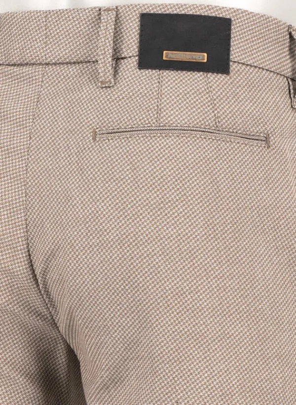 ALBERTO Double Face, Lou, Regular Fit, Mikrofaser-Stretch, braun-greige^ Hosen