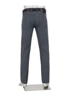 ALBERTO Double Face, Pipe, Regular Fit, Mikrofaser-Stretch, navy-grau^ Hosen|Dressy