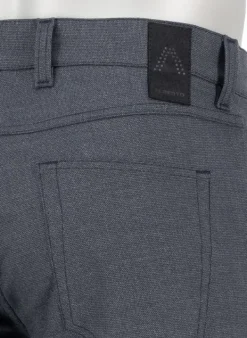 ALBERTO Double Face, Pipe, Regular Fit, Mikrofaser-Stretch, navy-grau^ Hosen|Dressy