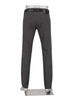 ALBERTO Double Face, Pipe, Regular Fit, Mikrofaser-Stretch, braun-grau^ Hosen|Dressy