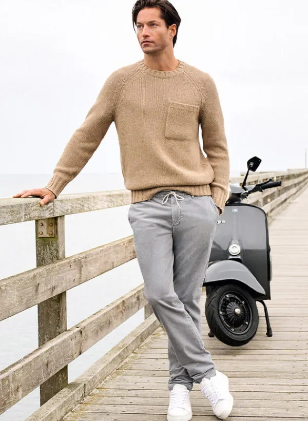 ALBERTO Dusty Corduroy Jump, Slim Fit, Baumwolle-Tencel™, hellblau^ Hosen|Cord