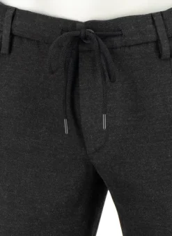 ALBERTO Flanell, Barista, Tapered Fit, Mikrofaser-Stretch, anthrazit^ Hosen|Cosy