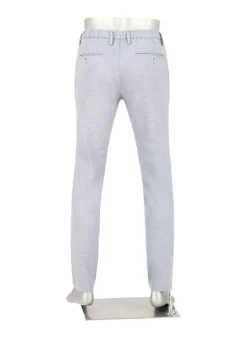 ALBERTO Flanell Herringbone, Jump, Slim Fit, Mikrofaser-Stretch, hellblau^ Hosen