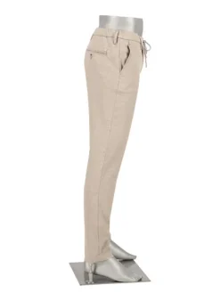 ALBERTO Flanell Herringbone, Jump, Slim Fit, Mikrofaser-Stretch, beige^ Hosen