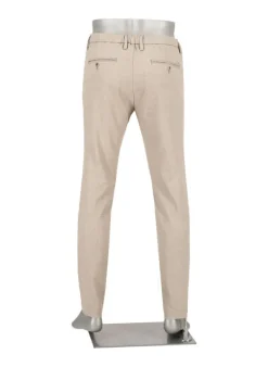 ALBERTO Flanell Herringbone, Jump, Slim Fit, Mikrofaser-Stretch, beige^ Hosen