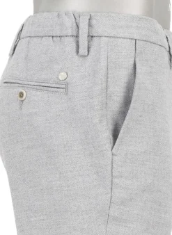 ALBERTO Flanell Herringbone, Jump, Slim Fit, Mikrofaser-Stretch, hellgrau^ Hosen