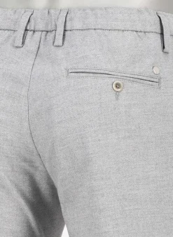 ALBERTO Flanell Herringbone, Jump, Slim Fit, Mikrofaser-Stretch, hellgrau^ Hosen