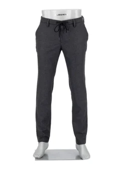 ALBERTO Flanell Look, Jump, Slim Fit, Mikrofaser, anthrazit meliert^ Hosen