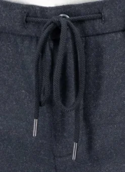ALBERTO Flanell Look, Jump, Slim Fit, Mikrofaser, dunkelblau meliert^ Hosen