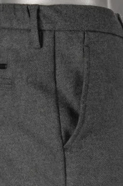 ALBERTO Flanell Look, Jump, Slim Fit, Mikrofaser, grau meliert^ Cosy|Dressy