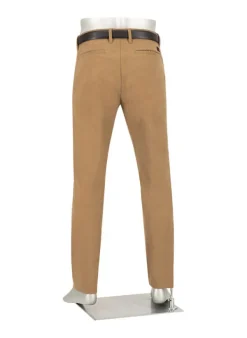 ALBERTO Flanell, Lou J-PL, Regular Fit, Baumwolle, dunkelbeige^ Hosen