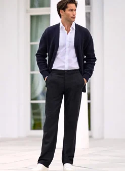 ALBERTO Flanell, Luis, Wide Fit, Mikrofaser-Stretch, navy^ Hosen|Cosy