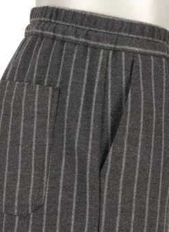 ALBERTO Flanell Stipe, Luis-GU-GT, Wide Fit, Mikofaser-Stretch, dunkelgrau gestreift^ Hosen|Cosy