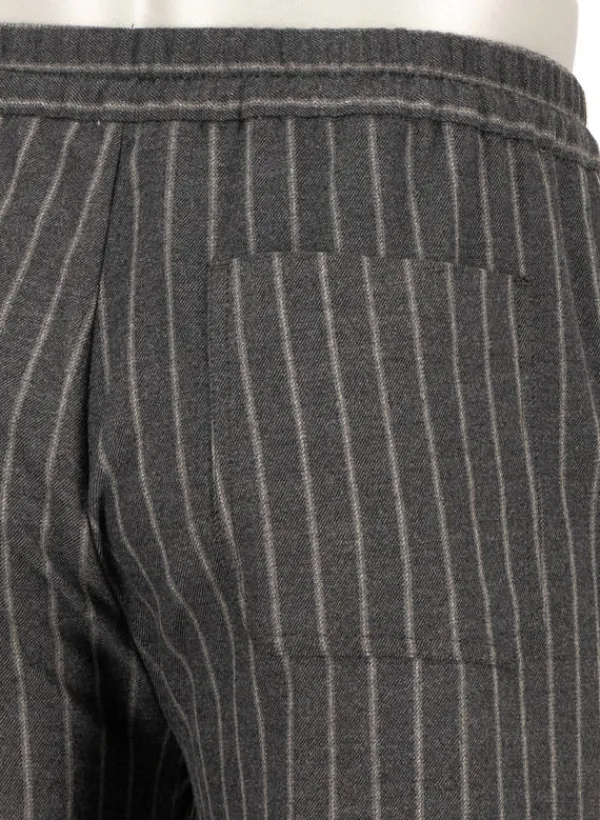 ALBERTO Flanell Stipe, Luis-GU-GT, Wide Fit, Mikofaser-Stretch, dunkelgrau gestreift^ Hosen|Cosy