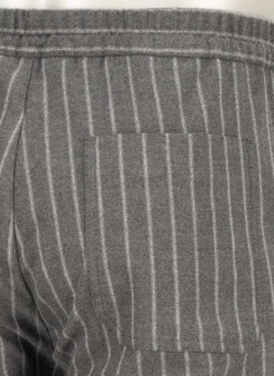 ALBERTO Flanell Stipe, Luis-GU-GT, Wide Fit, Mikofaser-Stretch, grau gestreift^ Hosen|Cosy