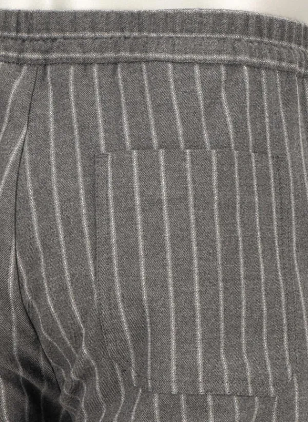 ALBERTO Flanell Stipe, Luis-GU-GT, Wide Fit, Mikofaser-Stretch, grau gestreift^ Hosen|Cosy