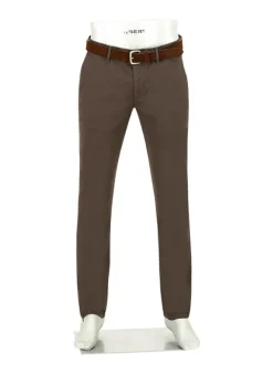 ALBERTO Gabardine, Lou, Regular Fit, Baumwoll-Stretch, dunkelbraun^ Chino|Hosen