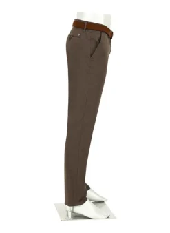 ALBERTO Gabardine, Lou, Regular Fit, Baumwoll-Stretch, dunkelbraun^ Chino|Hosen