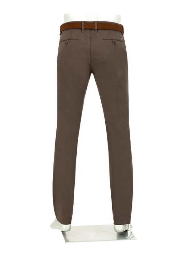 ALBERTO Gabardine, Lou, Regular Fit, Baumwoll-Stretch, dunkelbraun^ Chino|Hosen