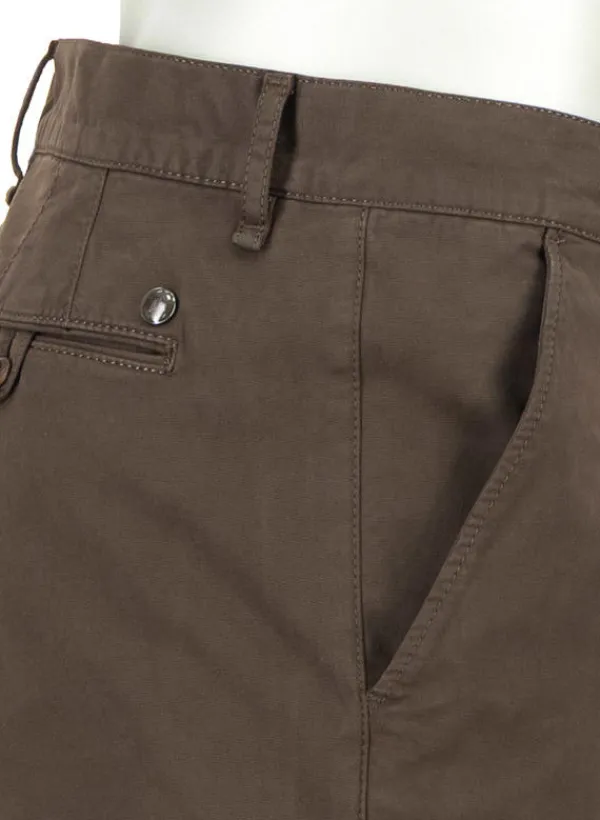 ALBERTO Gabardine, Lou, Regular Fit, Baumwoll-Stretch, dunkelbraun^ Chino|Hosen