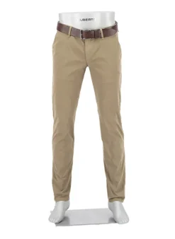 ALBERTO Gabardine, Lou, Regular Fit, Baumwoll-Stretch, dunkelbeige^ Chino|Hosen