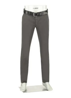 ALBERTO Gabardine, Lou, Regular Fit, Baumwoll-Stretch, dunkelgrau^ Chino|Hosen
