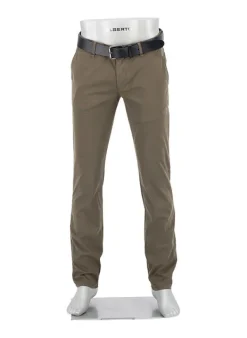 ALBERTO Gabardine, Lou, Regular Fit, Baumwoll-Stretch, braun^ Chino|Hosen