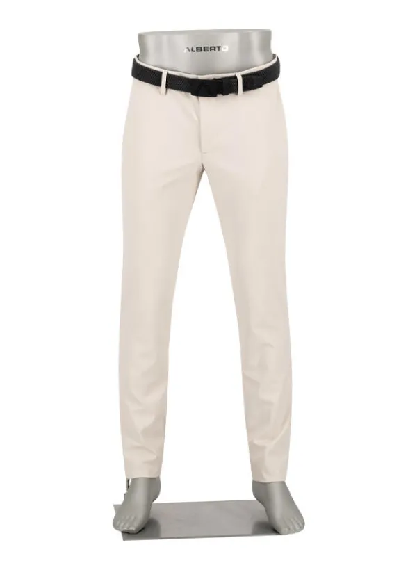ALBERTO Golfhose Diver, Tapered Fit, Performence Stretch, ecru^ Hosen|Hosen