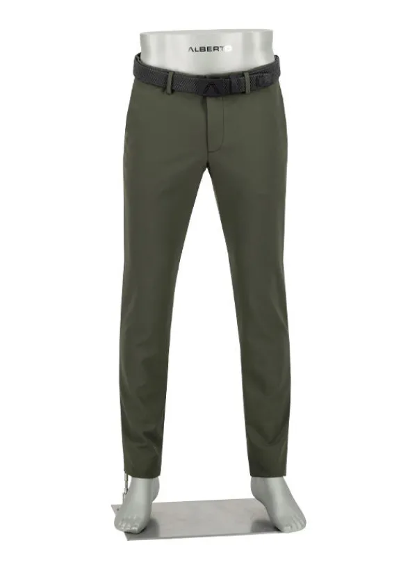 ALBERTO Golfhose Diver, Tapered Fit, Performence Stretch, militärgrün^ Hosen|Hosen
