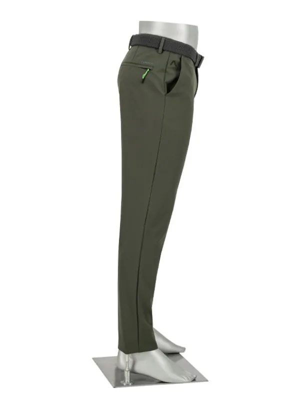 ALBERTO Golfhose Diver, Tapered Fit, Performence Stretch, militärgrün^ Hosen|Hosen