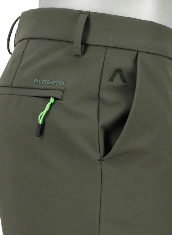 ALBERTO Golfhose Diver, Tapered Fit, Performence Stretch, militärgrün^ Hosen|Hosen