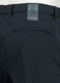 ALBERTO Golfhose Ian, Slim Fit, Mikrofaser atmungsaktiv, navy gemustert^ Hosen|Hosen