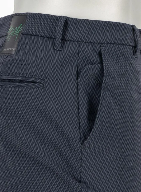 ALBERTO Golfhose Ian, Slim Fit, Revolutional®, dunkelblau gemustert^ Hosen|Hosen