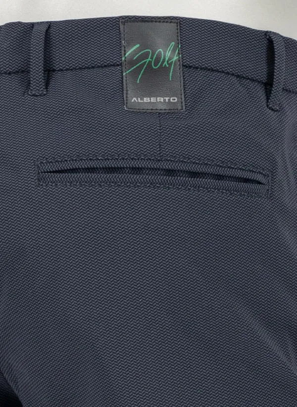ALBERTO Golfhose Ian, Slim Fit, Revolutional®, dunkelblau gemustert^ Hosen|Hosen