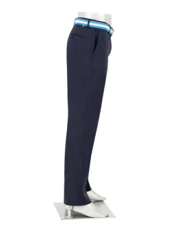 ALBERTO Golfhose Luis-Y, Wide Fit, Mikrofaser wasserabweisend, navy^ Hosen|Hosen