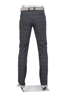 ALBERTO Golfhose Rookie, Regular Fit, Jersey, graublau-braun kariert^ Hosen|Hosen
