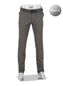ALBERTO Golfhose Rookie, Regular Fit, Jersey, graubraun kariert^ Hosen|Hosen