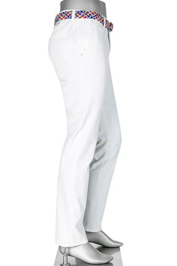 ALBERTO Golfhose Rookie, Regular Fit, 3xDry® Cooler, weiß^ Chino|Alles Weiss