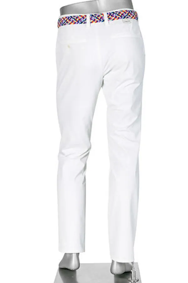 ALBERTO Golfhose Rookie, Regular Fit, 3xDry® Cooler, weiß^ Chino|Alles Weiss