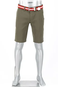 ALBERTO Golfshorts Earnie, Regular Fit, Leinen, grün^ Hosen|Hosen