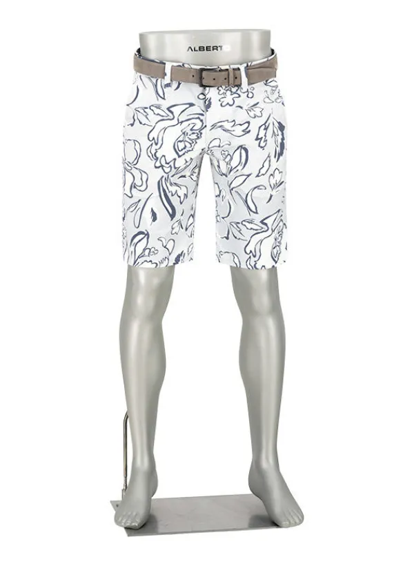 ALBERTO Golfshorts Earnie, Regular Fit, Mikrofaser, hellblau gemustert^ Hosen|Hosen