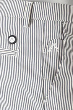 ALBERTO Golfshorts Ian-K, Slim Fit, Mikrofaser wasserabweisend, grau-beige gestreift^ Hosen|Hosen