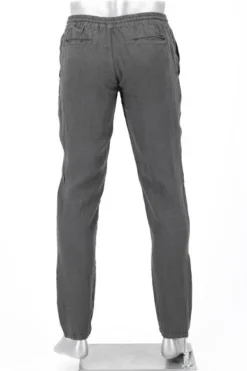 ALBERTO Hose House, Reines Leinen, dunkelgrau^ Smart Cotton|Hosen