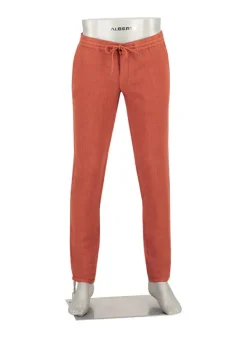 ALBERTO Hose House, Reines Leinen, rost^ Smart Cotton|Hosen
