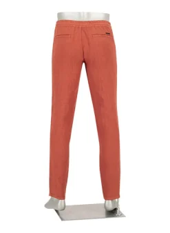 ALBERTO Hose House, Reines Leinen, rost^ Smart Cotton|Hosen