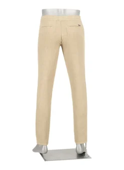 ALBERTO Hose House, Reines Leinen, beige^ Smart Cotton|Hosen