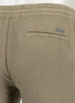 ALBERTO Hose House, Reines Leinen, militärgrün^ Smart Cotton|Hosen