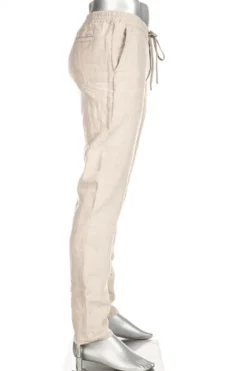 ALBERTO Hose House, Reines Leinen, sand^ Smart Cotton|Hosen