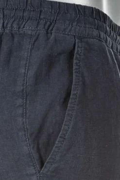 ALBERTO Hose House, Reines Leinen, nachtblau^ Smart Cotton|Hosen