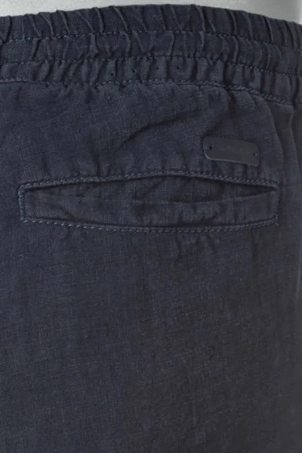 ALBERTO Hose House, Reines Leinen, nachtblau^ Smart Cotton|Hosen